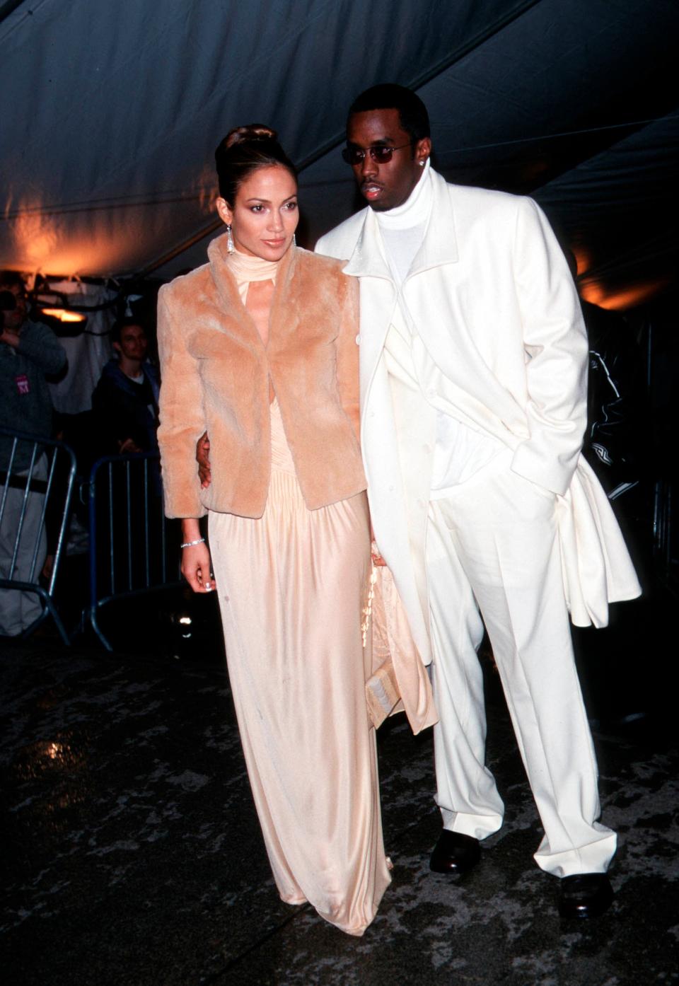 Jennifer Lopez with Diddy, 1999