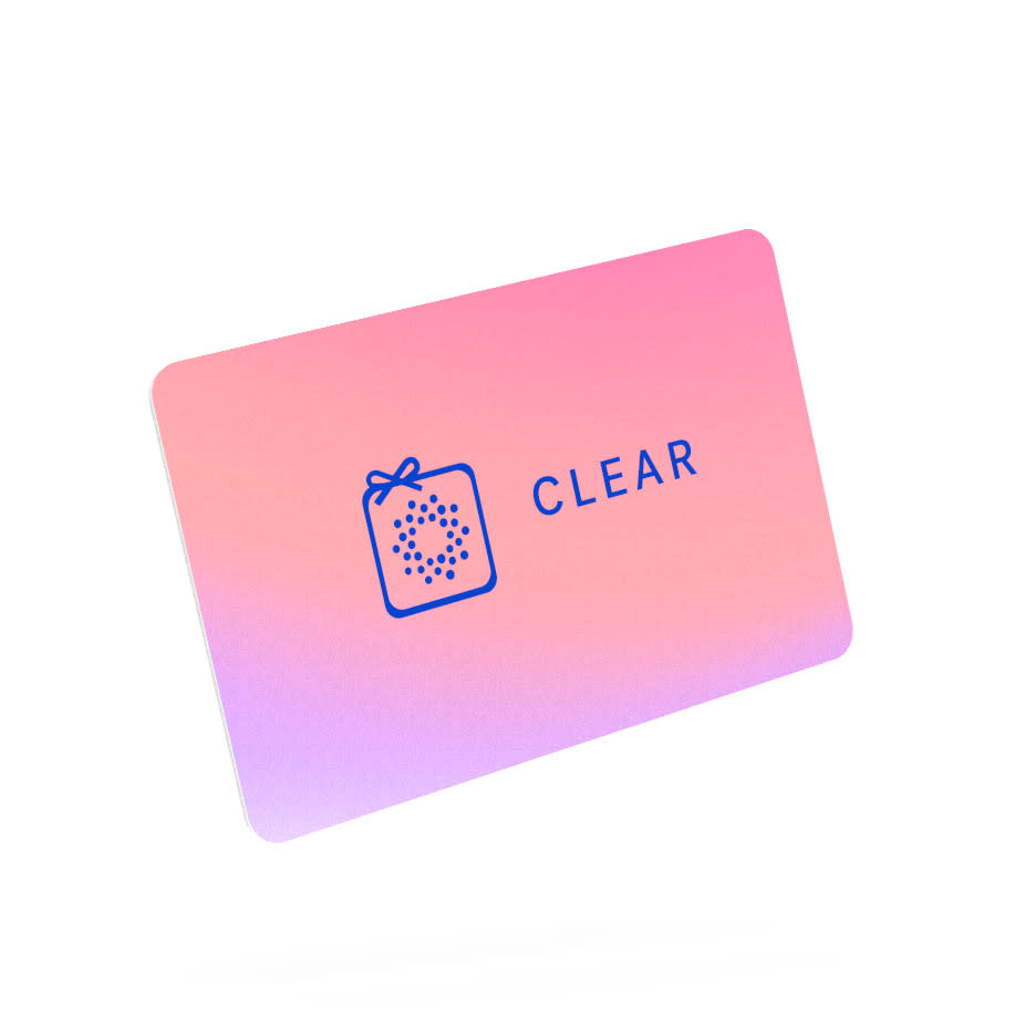 Clear Gift Card