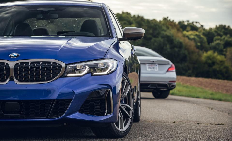 2020 BMW M340i vs. 2020 Genesis G70 in Photos