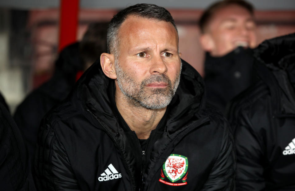 Wales Manager Ryan Giggs during the International Friendly match at the Racecourse Ground, Wrexham.