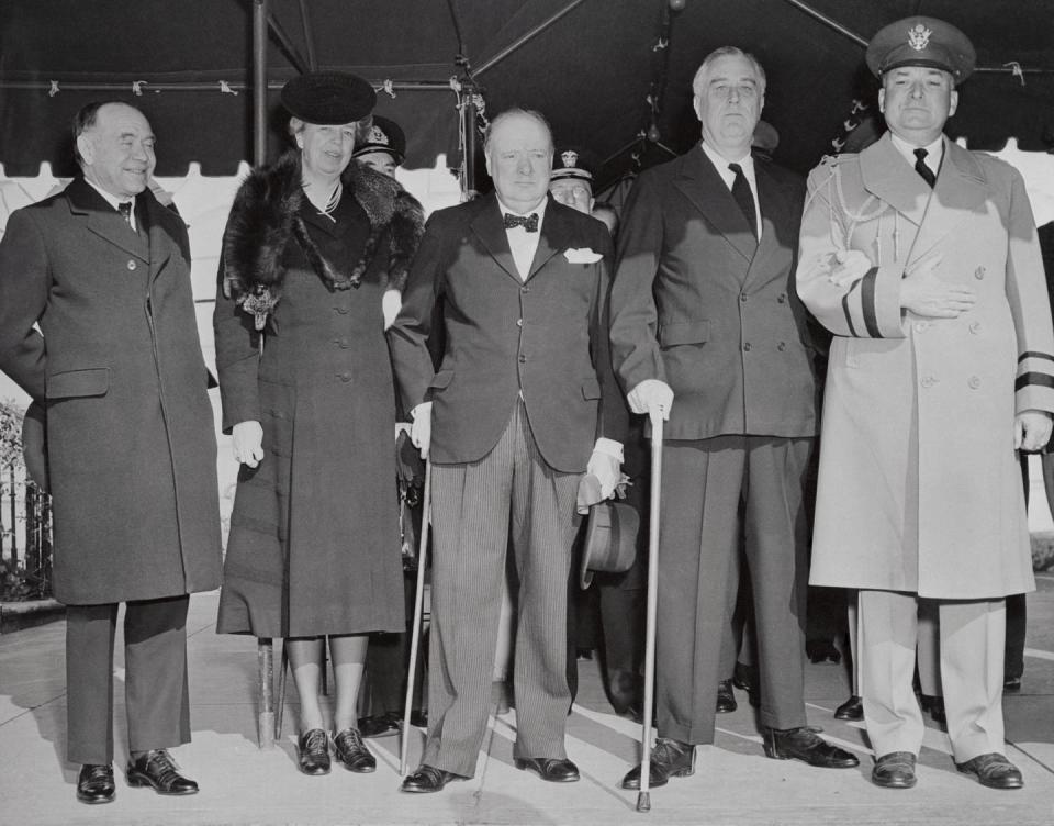 <p>Just as America entered World War II following the bombing of Pearl Harbor, the Roosevelts welcomed Winston Churchill to the White House for Christmas. </p>