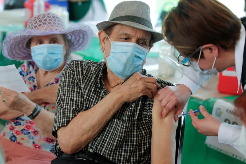 FILE PHOTO: Coronavirus disease (COVID-19) vaccination in Monterrey