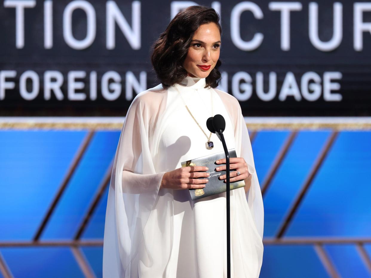 <p>Gal Gadot confirms pregnancy following Golden Globes fan speculation</p> (Rex/Shutterstock)