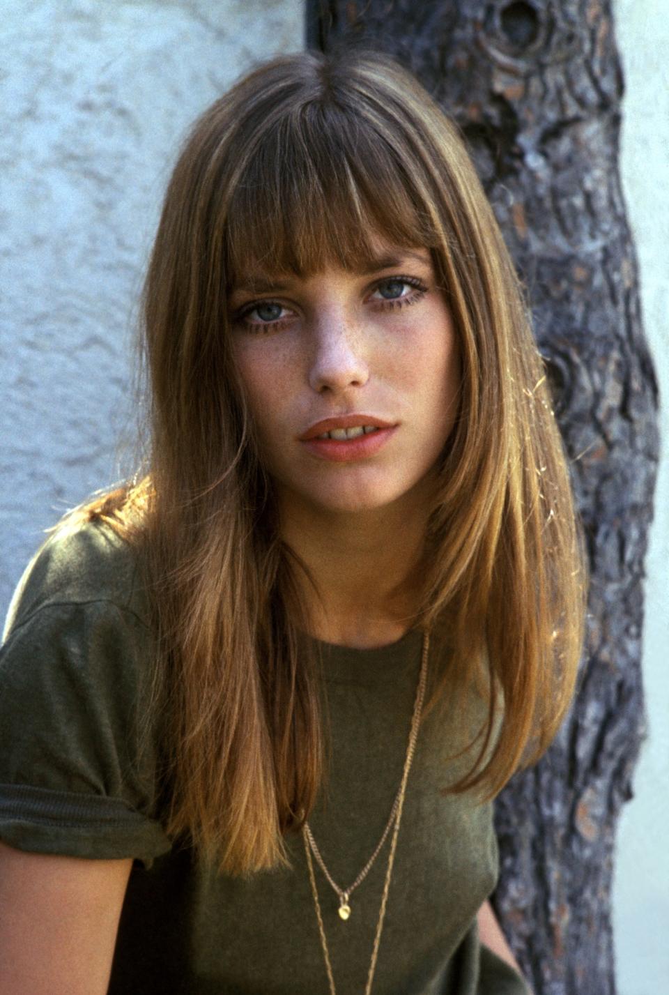 Closeup of young Jane Birkin