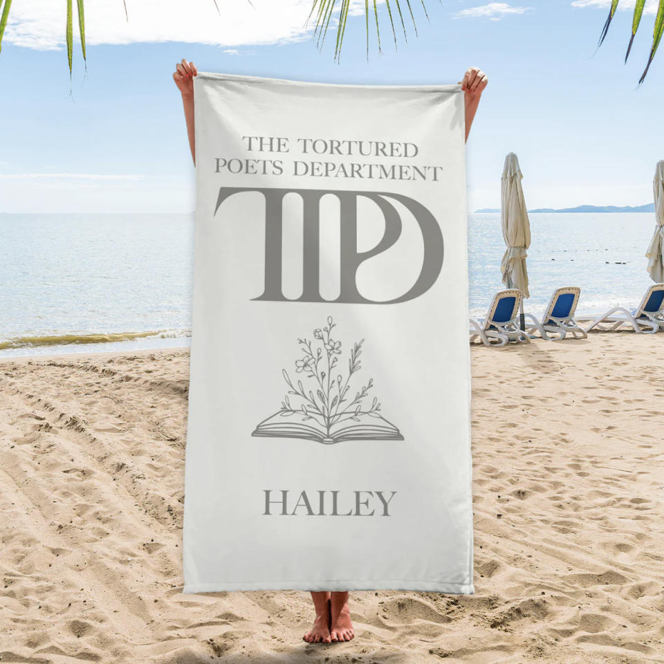 The Tortured Poets Department Custom Beach Towel