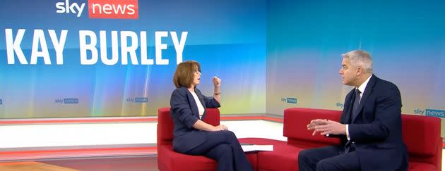 Kay Burley made the jibe as she grilled health secretary Steve Barclay