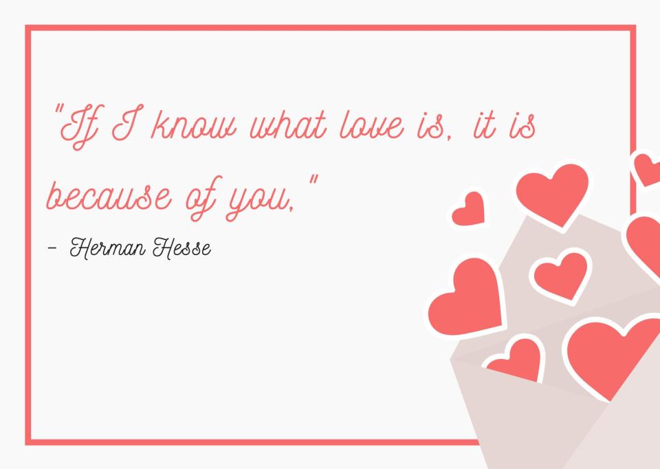 Herman Hesse Valentine's Day Quote