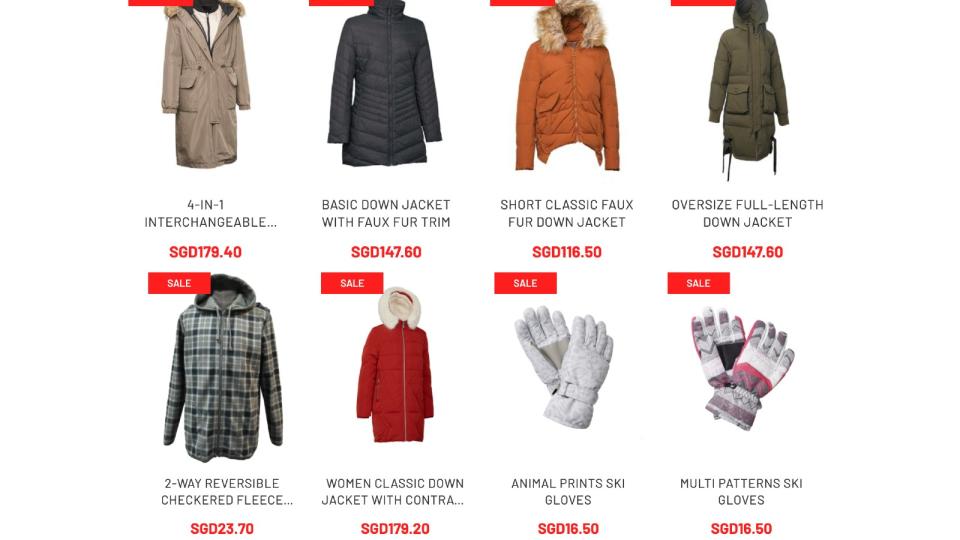 You can get a classic down jacket from Universal Traveller at $116, gloves at $16. (Moneysmart)