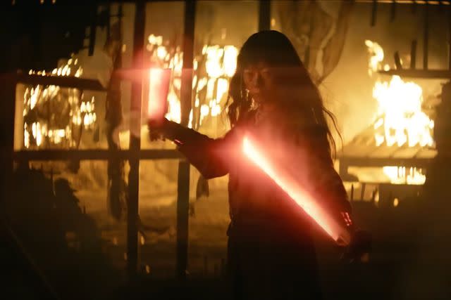 <p>Netflix/YouTube</p> Bae Doona in 'Rebel Moon — Part Two: The Scargiver,' 2024