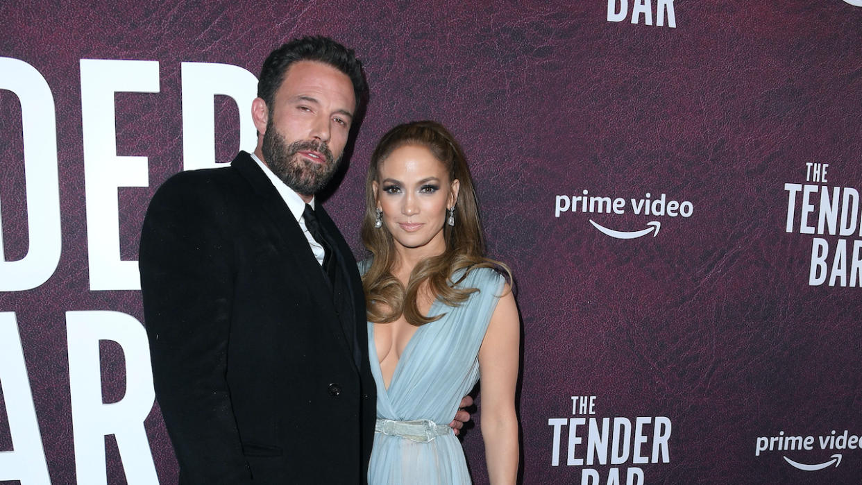  JLo and Ben Affleck at the premiere of The Tender Bar 