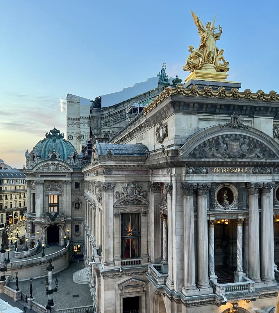 the view of the paris opera house