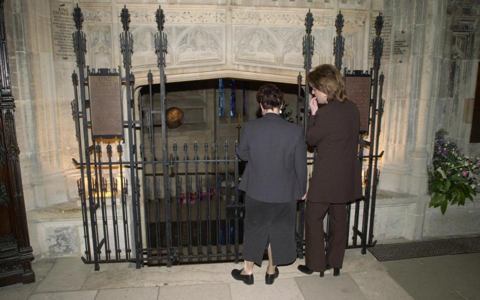 Visitors can enter the George VI Memorial Chapel in St George's Chapel to see the ledger stone where the late Queen now rests - Tim Ockenden 