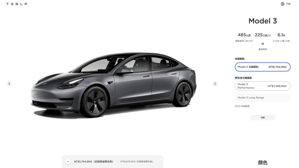 Model 3在今年還沒過完價格就四度調漲，甚至將Long Range停售。(圖片來源/ Tesla)