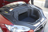 Front trunk view of the Tesla Model S