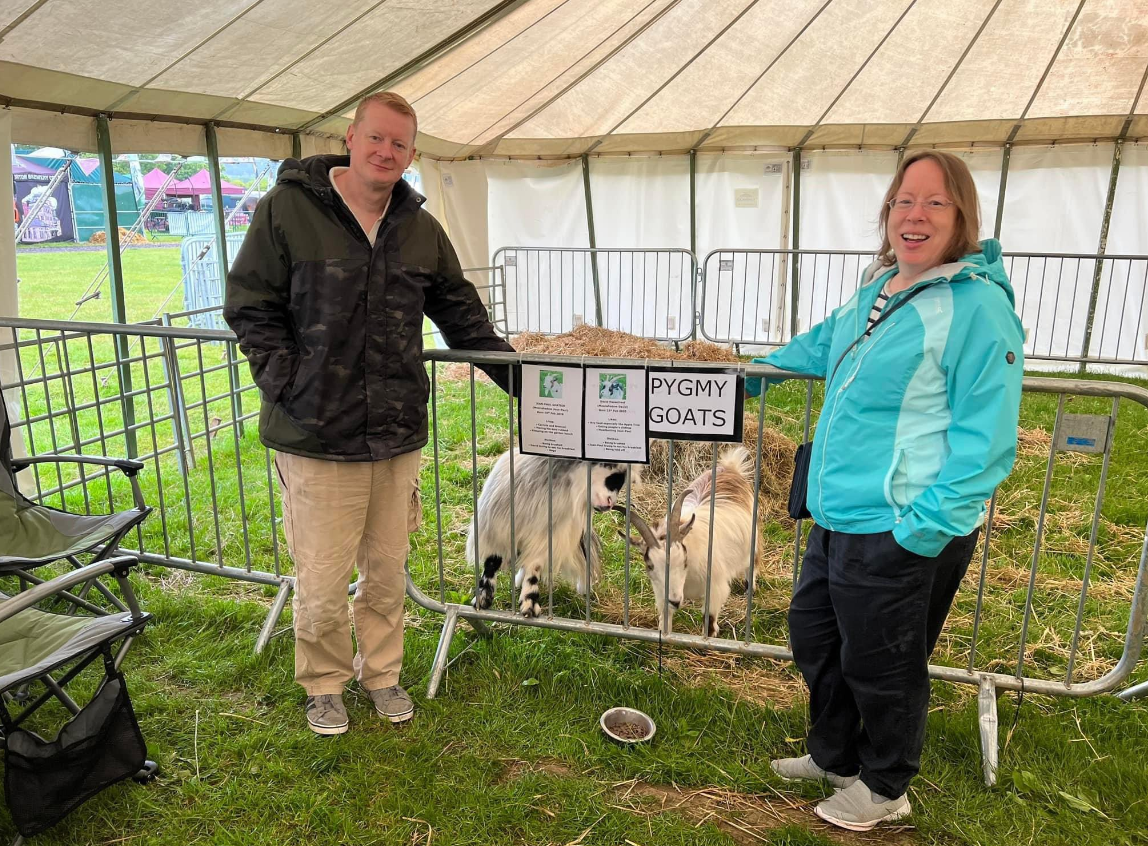 The goats are called Jean-Paul Goatier and David Hasselhoof (Mary Mantom/PA)