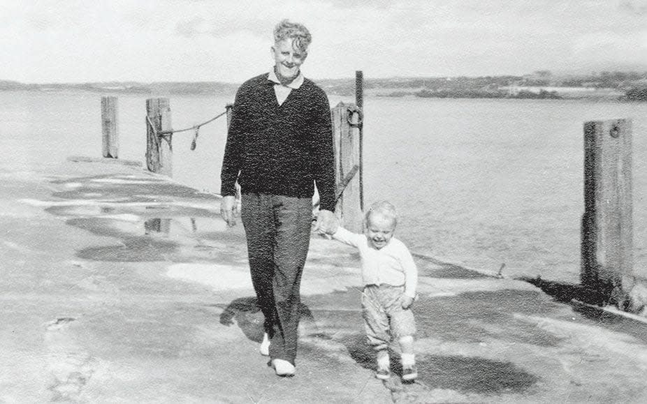  John William with his first grandchild, Andrew - Parkinson Productions