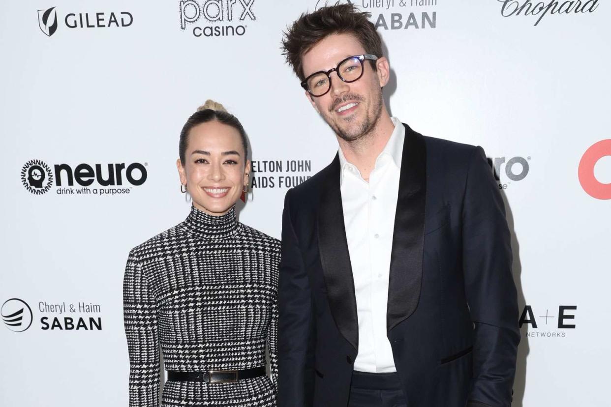 <p>Phillip Faraone/Getty</p> La Thoma and Grant Gustin