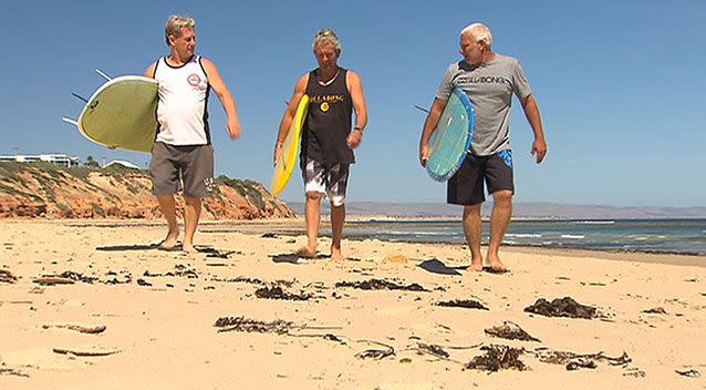 Butts, Juggy and Stevie have been hailed as heroes for saving the woman. Photo: 7News