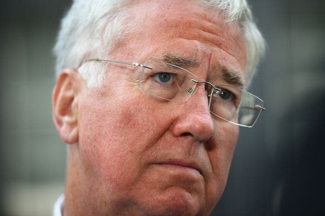 Former defence secretary Michael Fallon