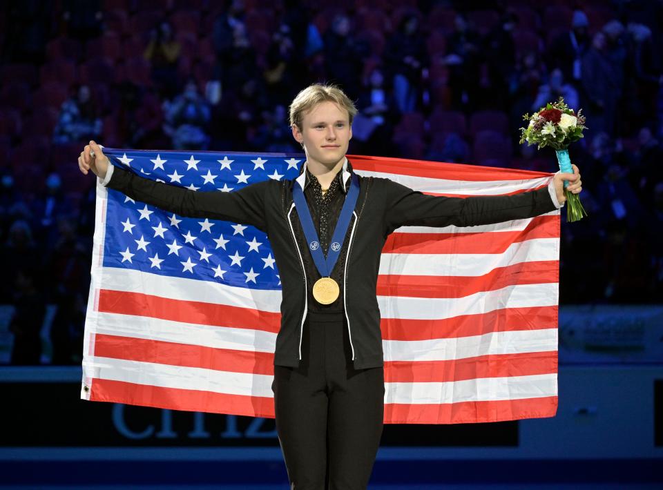 Ilia Malinin won the gold medal at the World Figure Skating Championships at the Bell Centre.