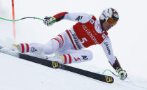 Alpine Skiing - FIS Alpine Skiing World Cup - Men's Alpine Super G - Kitzbuehel, Austria - January 19, 2018. Hannes Reichelt of Austria in action. REUTERS/Dominic Ebenbichler