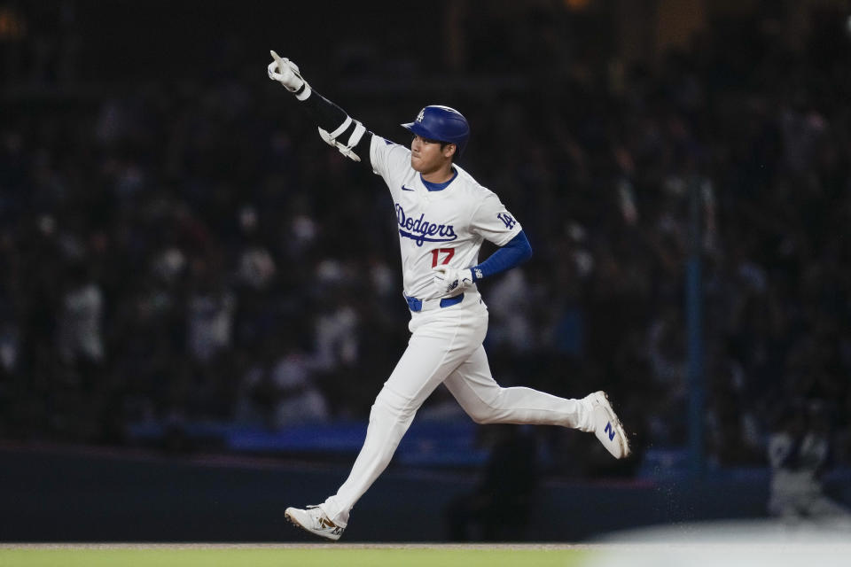 Shohei Ohtani has spent his baseball career in uncharted territory. In 2024, he achieved MLB's first 50-50 season. (AP Photo/Ashley Landis)