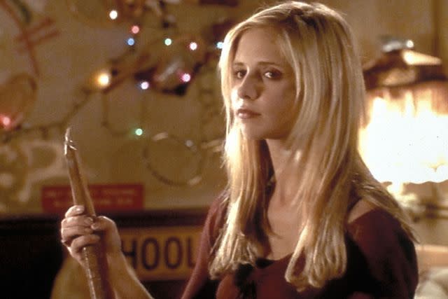 <p>20th Century Fox Television/Kobal/Shutterstock </p> Sarah Michelle Gellar as Buffy The Vampire Slayer - 1997