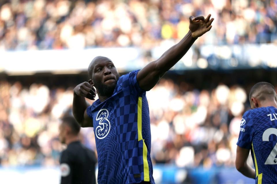 Romelu Lukaku was twice on target against Aston Villa (Getty Images)