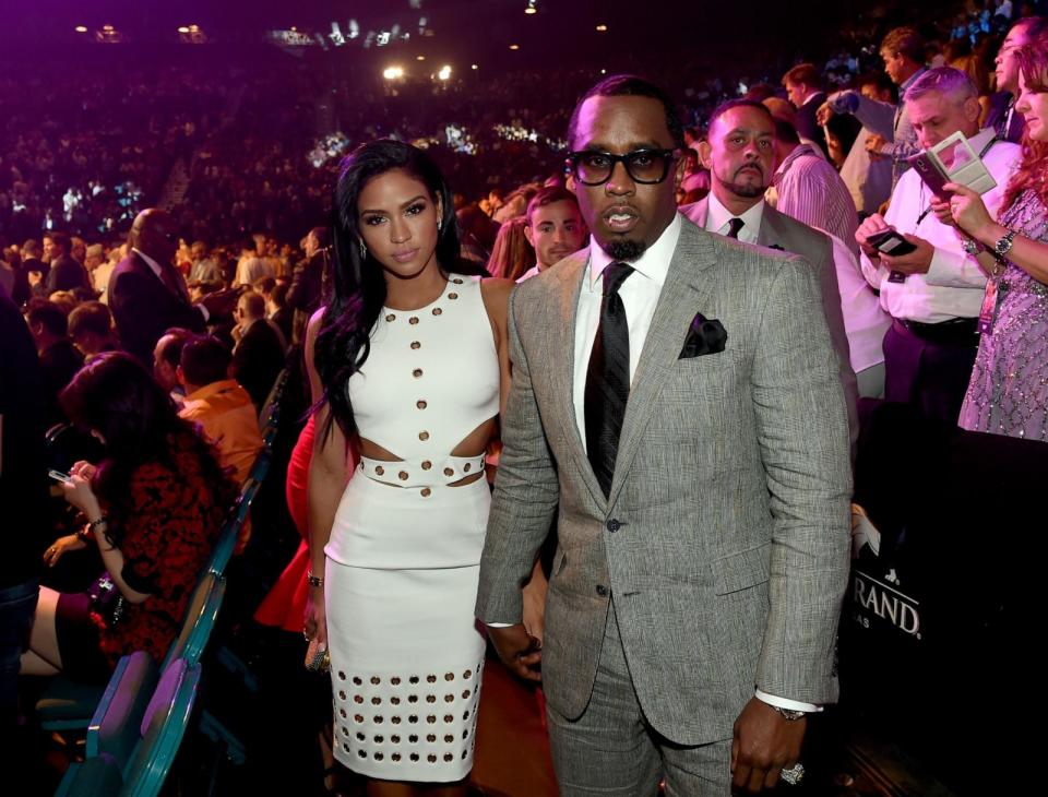 PHOTO: Model Cassie Ventura and Sean 'Puff Daddy' Combs pose ringside at 'Mayweather VS Pacquiao' at the MGM Grand Garden Arena, May 2, 2015, in Las Vegas. (Ethan Miller/Getty Images)