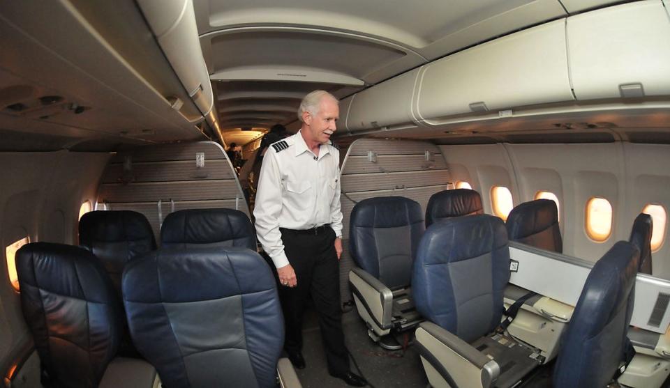 Sully inside the Miracle on the Hudson A320.