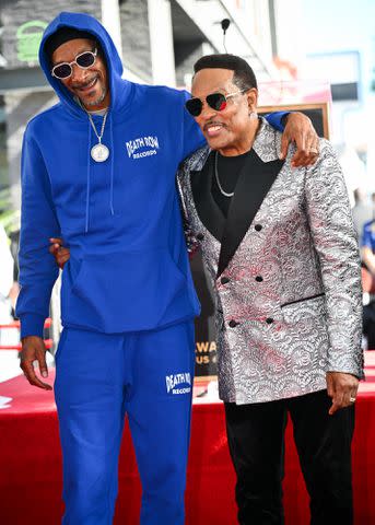 <p>Michael Buckner/Variety via Getty Images</p> Snoop Dogg and Charlie Wilson at his Hollywood Walk of Fame star ceremony in Los Angeles on Jan. 29, 2024