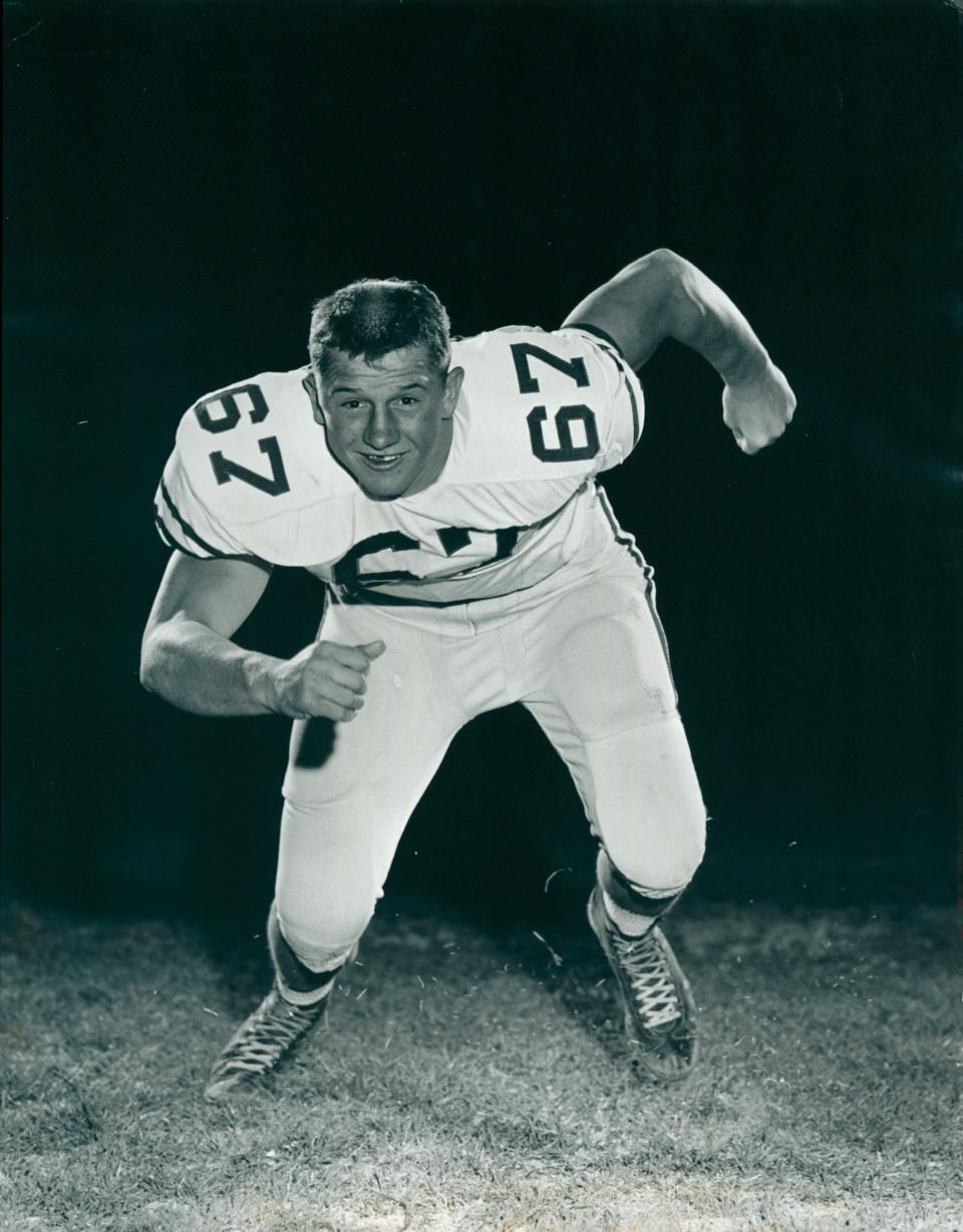 Terry Funk in uniform for then-West Texas State University. (WT Archives)