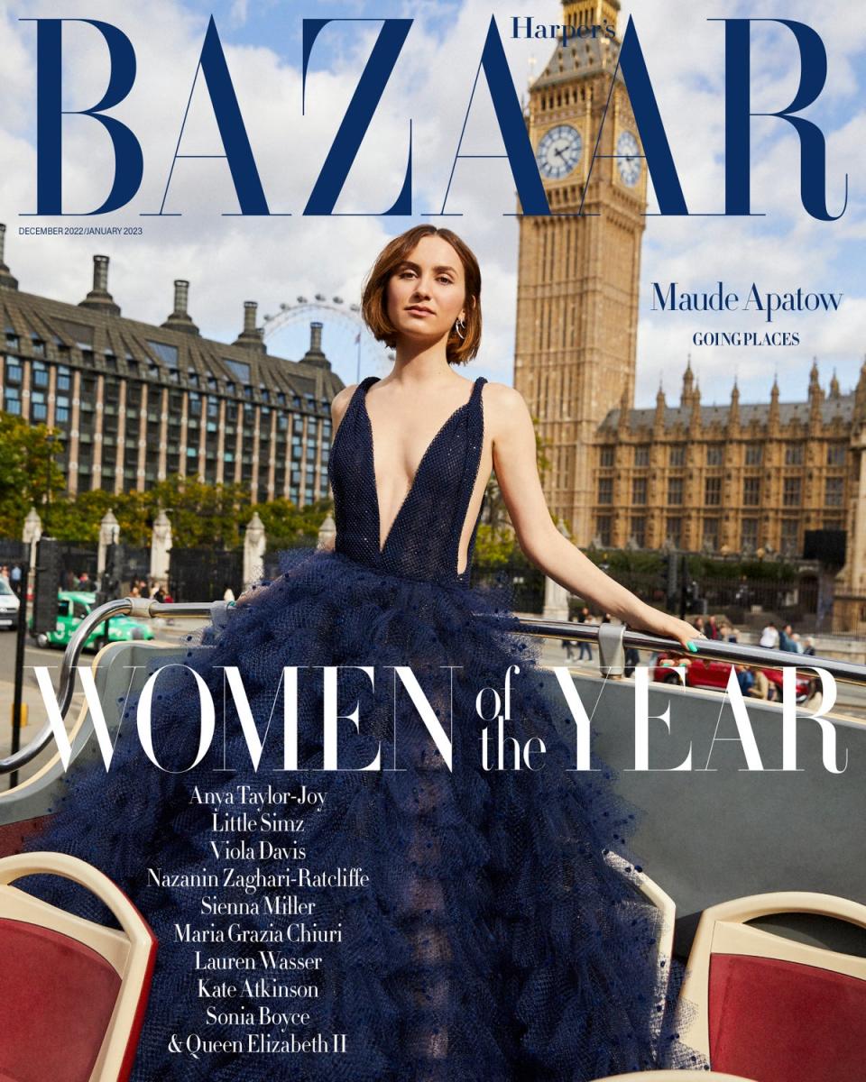 Apatow is Harper’s Bazaar’s December/January issue exclusive digital cover star (Harper’s Bazaar/Josh Shinner)