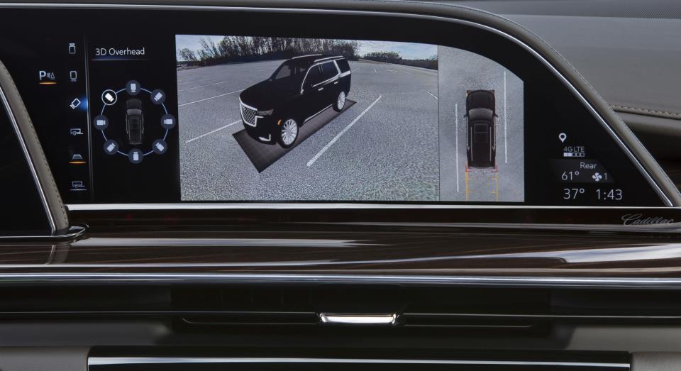 Surround Vision is a standard feature that employs four exterior cameras to provide a 2-megapixel birdâs eye view of the scene around the vehicle.