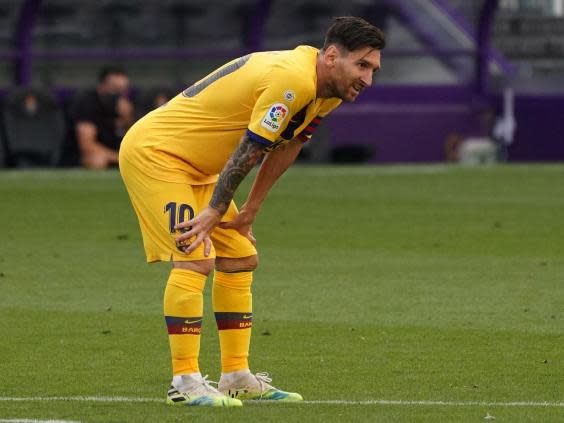 Messi has shouldered much of burden at Barcelona (AFP via Getty Images)