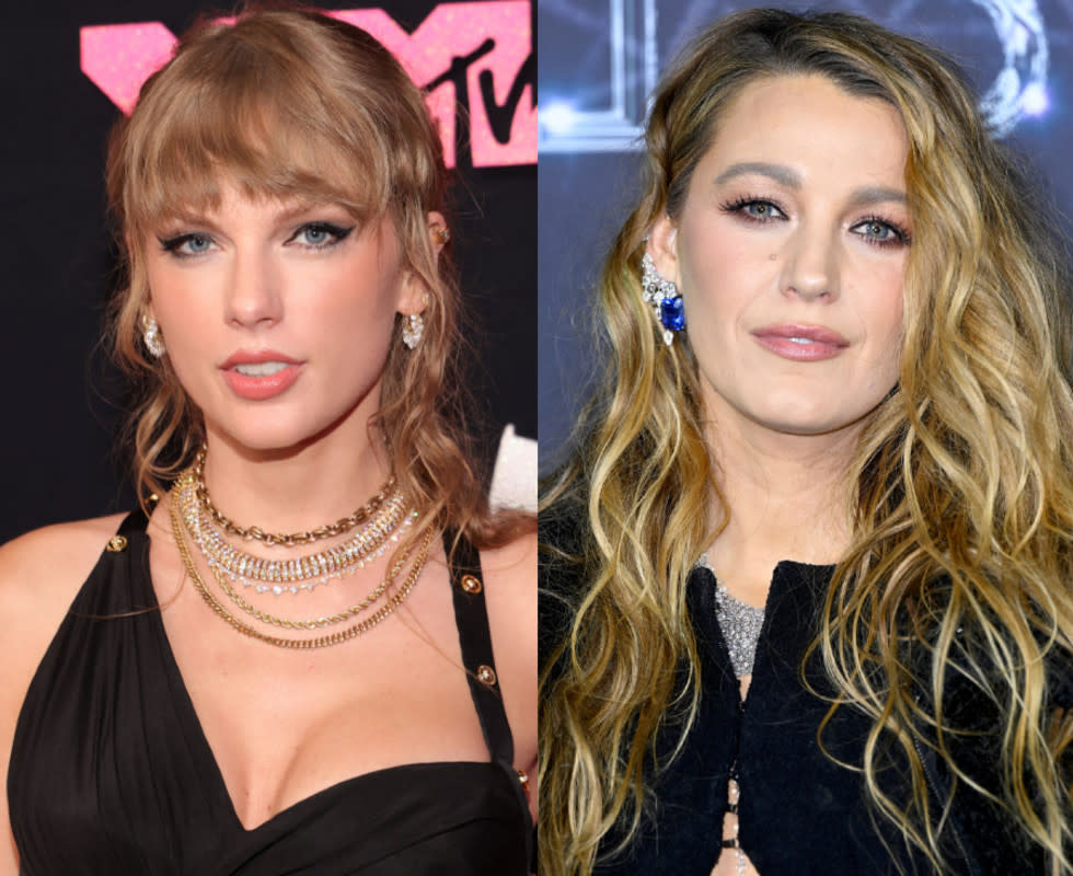 Taylor Swift And Blake Lively Look Red Hot In Sultry Cuddled Up Photo 