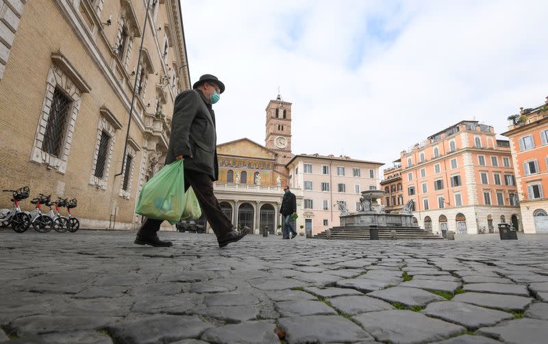 Day four of Italy's nationwide coronavirus lockdown, in Rome