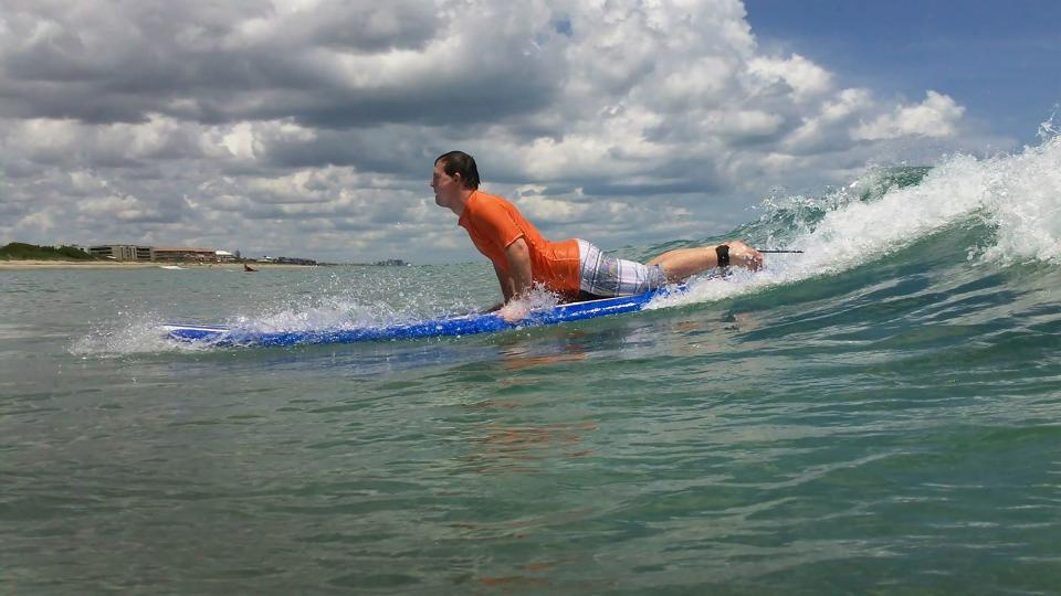 Surfing is among the sports that Bobby Campbell enjoys. 
