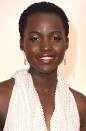 Give thanks to makeup artist Nick Barose for Lupita Nyong'o's show-stopping Oscars look. Barose created Lupita's gorgeous pink lip with a custom-blend of Le Lipstique Lip Coloring Stick in Sheer Chocolate and L’Absolu Rouge Lipcolor in Aubergine Velvet.