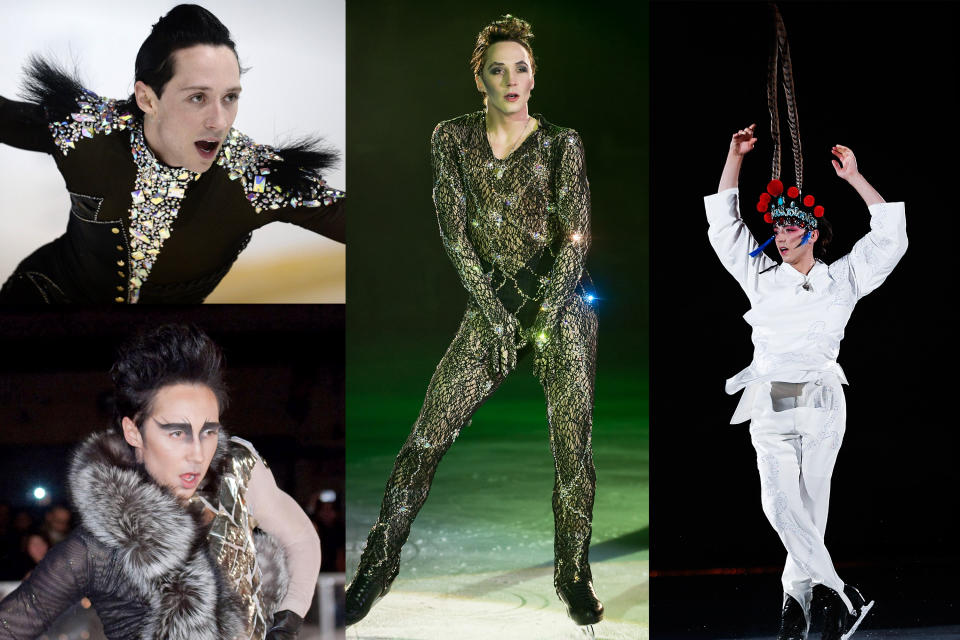 <p>No one had more extravagant costumes than Johnny Weir. The two-time Olympian, who retired in 2013, had the most elaborate costumes throughout his career and began designing costumes for other skaters post-retirement. </p>