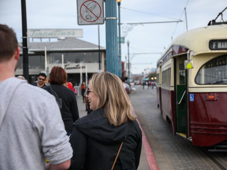 san francisco california bay area fisherman's wharf people tourists