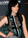 Kristen Stewart better not order the flambe in that top. The material, rayon, triggered one of the largest recalls in history, in 1994, when the government alerted citizens to "stop wearing rayon skirts." The highly flammable material was proven to burst into flames at the flick of a lit cigarette. Now most clothing derived from the synthetic material is sprayed with an anti-flammable chemical. But it's still not recommended for wearing around a campfire.