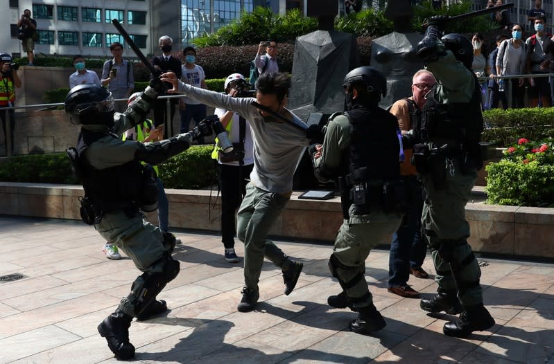 Anti-government demonstration in the Central district of Hong Kong