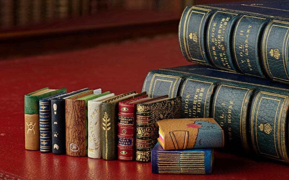 The miniature books will be on display for visitors to Windsor Castle and can be seen alongside Queen Mary’s dolls’ house throughout 2024
