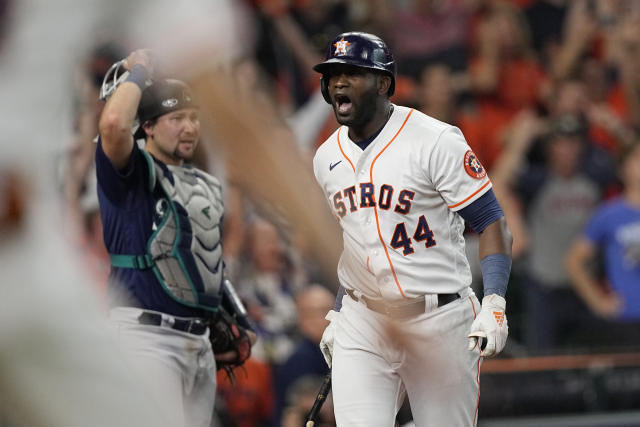 Houston Astros on X: You won't want to miss this giveaway! 10,000 lucky  fans will receive a Yordan Alvarez jersey at next Friday's game vs.  Seattle. Get your tickets at    /