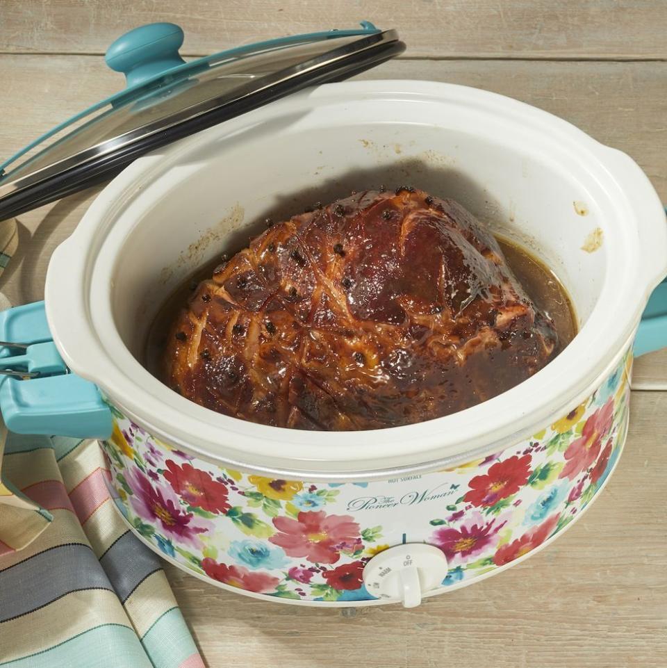 Slow Cooker Ham with Brown Sugar Glaze