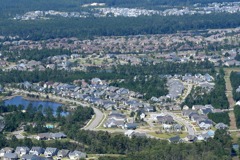 Mallory Creek, seen here from the air in 2019, is one of the fast-growing neighborhoods in northern Brunswick County.