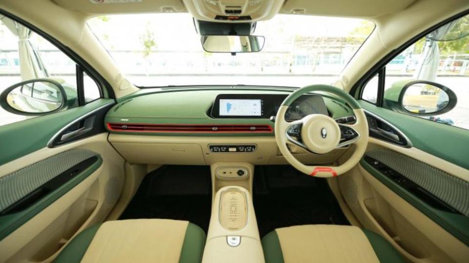 the interior of a car