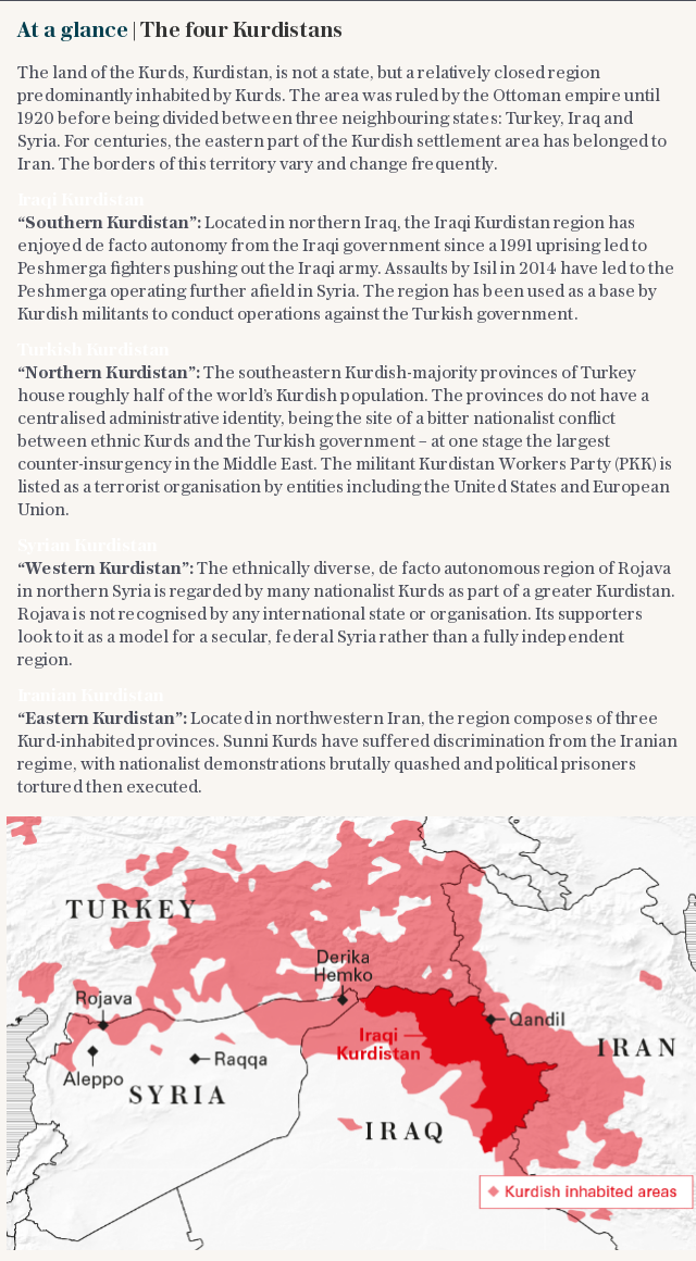 At a glance | The four Kurdistans