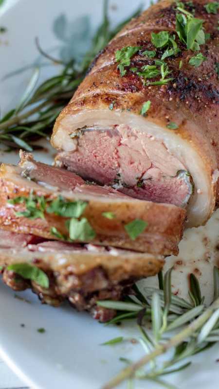 <p>Binky's Culinary Carnival</p><p>This lamb loin is a super easy, special dish for any occasion! You can grill it in the warmer months, or roast it in the oven any time of the year!</p><p><strong>Get the Recipe: </strong><a href="https://www.binkysculinarycarnival.com/lamb-loin-grilled-or-roasted-to-perfection/" rel="nofollow noopener" target="_blank" data-ylk="slk:Lamb Loin Roast;elm:context_link;itc:0;sec:content-canvas" class="link "><strong>Lamb Loin Roast</strong></a></p>